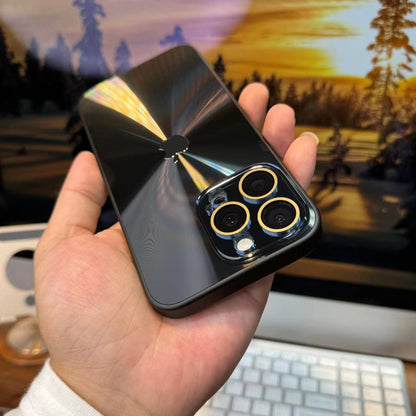 Apple16/15/14/13/Nano Lens Film Laser CD Texture iPhone Case