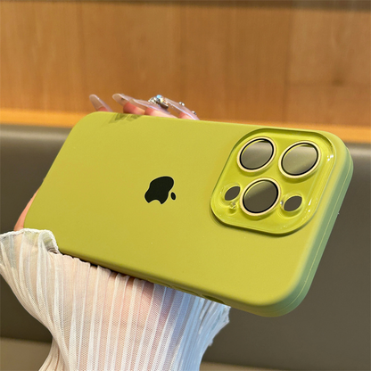 Liquid silicone comes with lens film Apple 16/12 mobile phone case new all-inclusive anti-fall
