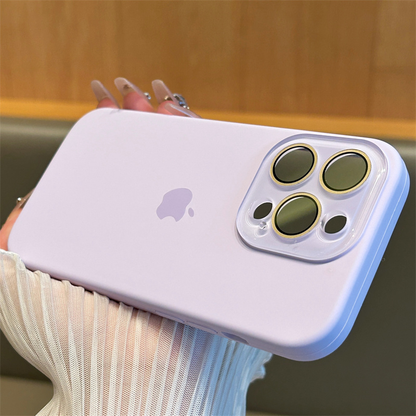 Liquid silicone comes with lens film Apple 16/12 mobile phone case new all-inclusive anti-fall
