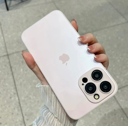 Popular frosted Apple 15-11 mobile phone case with lens film Internet celebrity silicone case