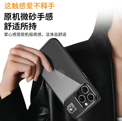 جراب هاتف محمول غير مرئي متعدد الأبعاد مزود بحامل مغناطيسي مضاد للسقوط لهاتف Apple 15/13