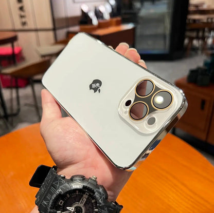 New iPhone 15/11 creative frosted phone case. Full mirror protection