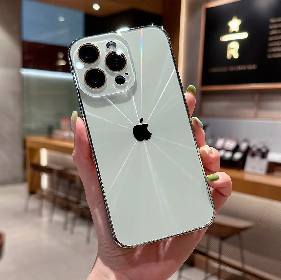 Apple 16/11 lens all-inclusive aurora pattern electroplated frosted case