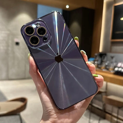 Apple 16/11 lens all-inclusive aurora pattern electroplated frosted case