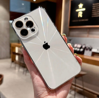 Apple 16/11 lens all-inclusive aurora pattern electroplated frosted case