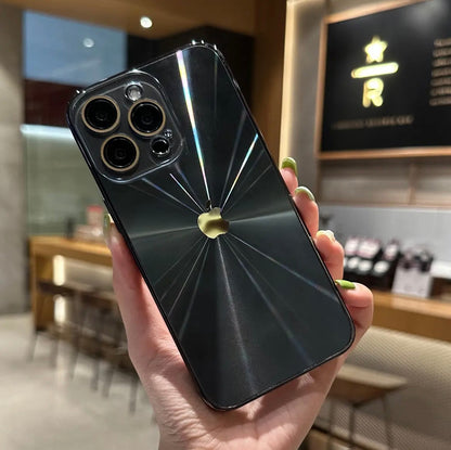 Apple 16/11 lens all-inclusive aurora pattern electroplated frosted case