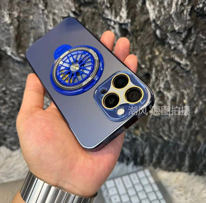 New -camera iPhone 15/11 frosted gyro bracket lens protective case