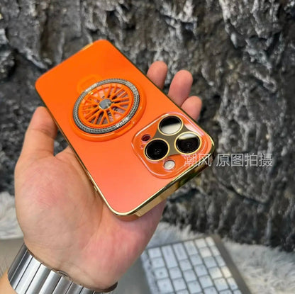 New -camera iPhone 15/11 frosted gyro bracket lens protective case