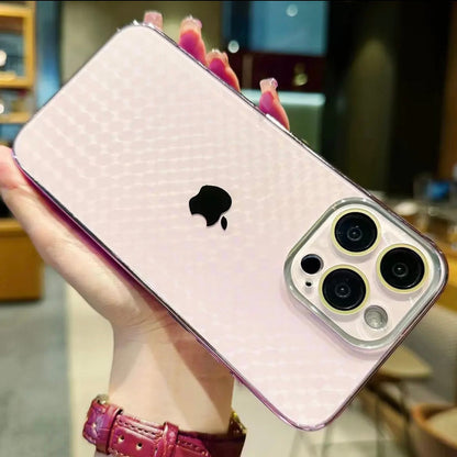 iPhone 15/11 all-inclusive lens scale frosted back panel electroplating mobile phone case