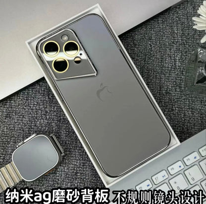 Apple 15/11 irregular lens nano AG frosted back panel shell