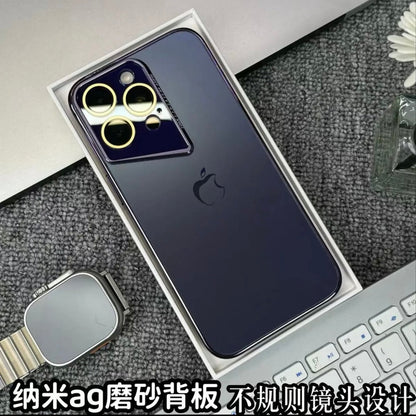 Apple 15/11 irregular lens nano AG frosted back panel shell