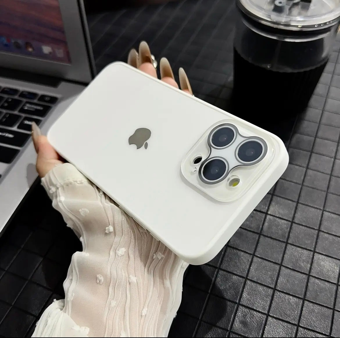 Apple 15-12 Smart Eyes all-inclusive lens instantly turns into 16 litchi leather mobile phone case