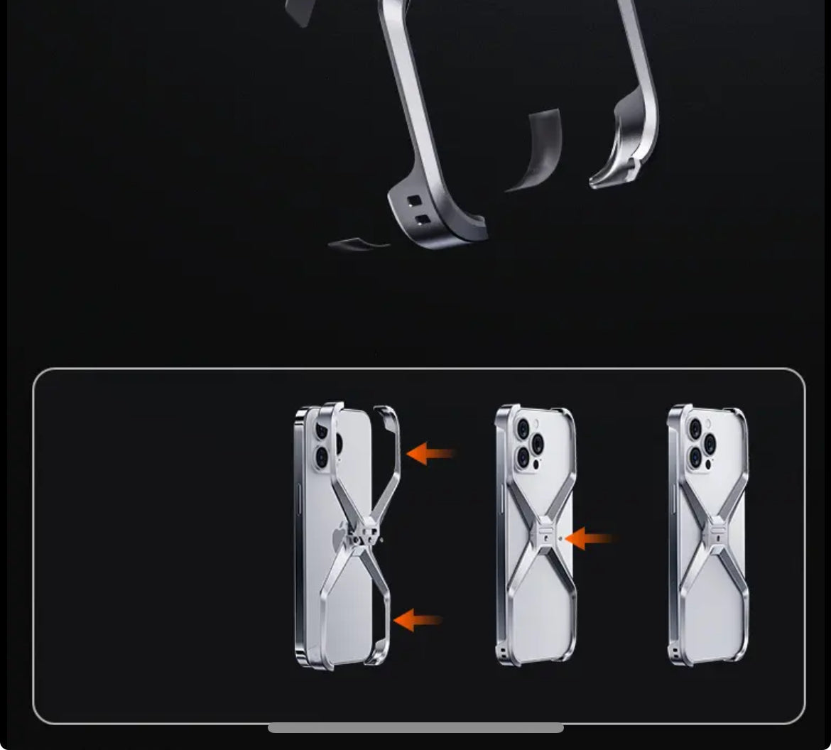 Creative artifact X-shaped heat dissipation metal heat dissipation shell 15-13