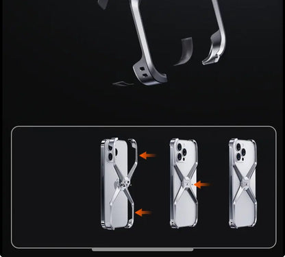 Creative artifact X-shaped heat dissipation metal heat dissipation shell 15-13