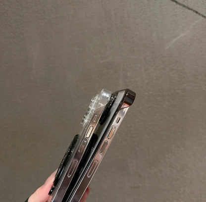 Apple 15-11 shell mirror electroplating transparent frameless decompression gyro bracket