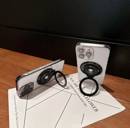 Apple 15-11 shell mirror electroplating transparent frameless decompression gyro bracket