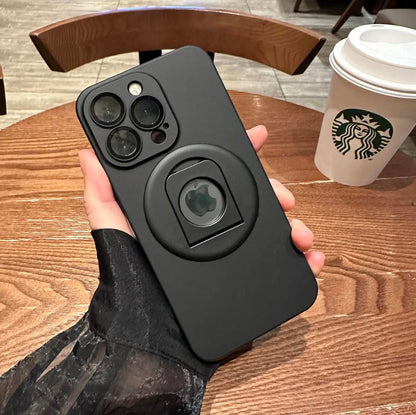 360° bracket magnetic suction apple 15-12 shell ultra-thin frosted lens full package