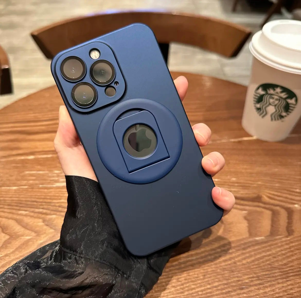 360° bracket magnetic suction apple 15-12 shell ultra-thin frosted lens full package