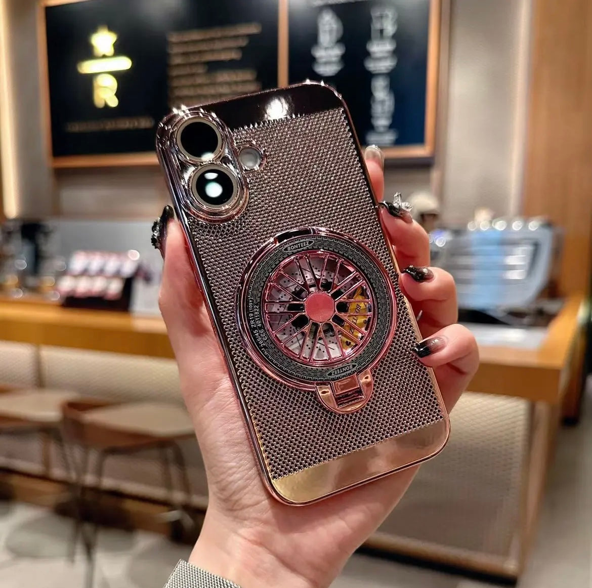 Applicable to  16-11 mobile phone case electroplating heat dissipation net, decompression gyroscope bracket