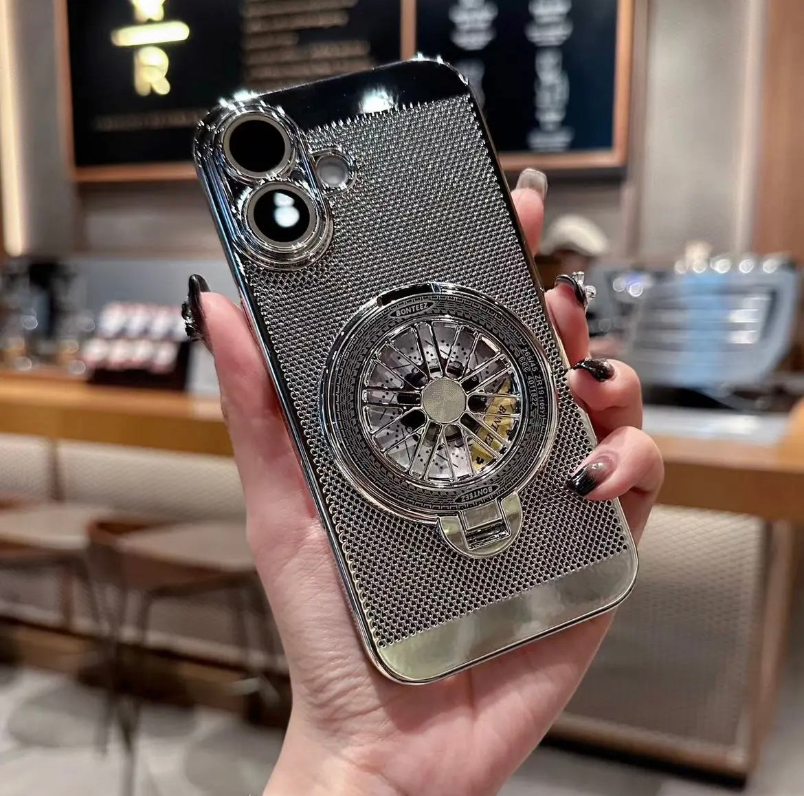 Applicable to  16-11 mobile phone case electroplating heat dissipation net, decompression gyroscope bracket