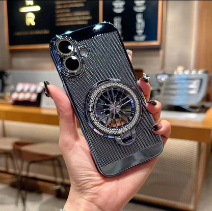 Applicable to  16-11 mobile phone case electroplating heat dissipation net, decompression gyroscope bracket