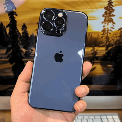 Internet celebrity trend PC electroplating shell Apple 16/15/14/13/12 mobile phone shell all-inclusive nano simple