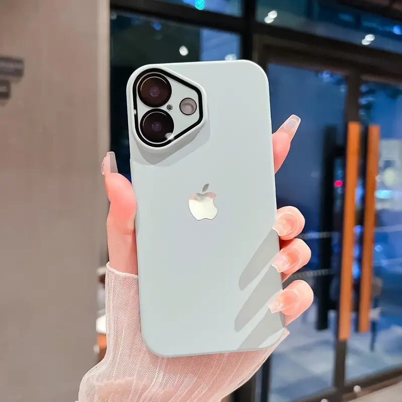 iPhone 16-12 mobile phone case ultra-thin frosted with lens film skin feel high-end