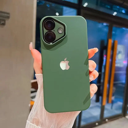 iPhone 16-12 mobile phone case ultra-thin frosted with lens film skin feel high-end