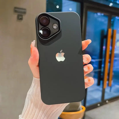 iPhone 16-12 mobile phone case ultra-thin frosted with lens film skin feel high-end