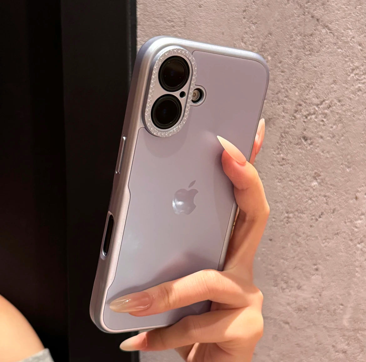 New high-grade frosted waist suitable for iPhone16-12 simple and anti-fall