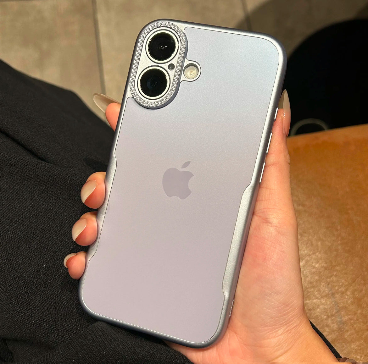 New high-grade frosted waist suitable for iPhone16-12 simple and anti-fall