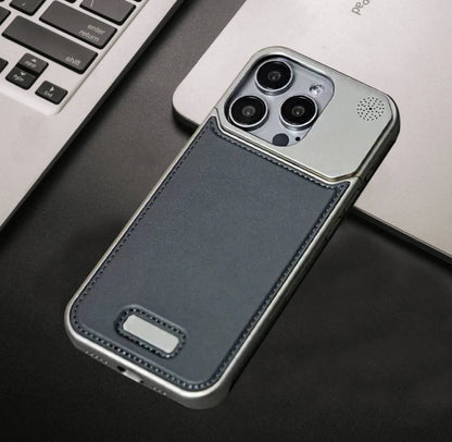 Apple 16-13 leather aluminum alloy protective case aromatherapy magnetic suction