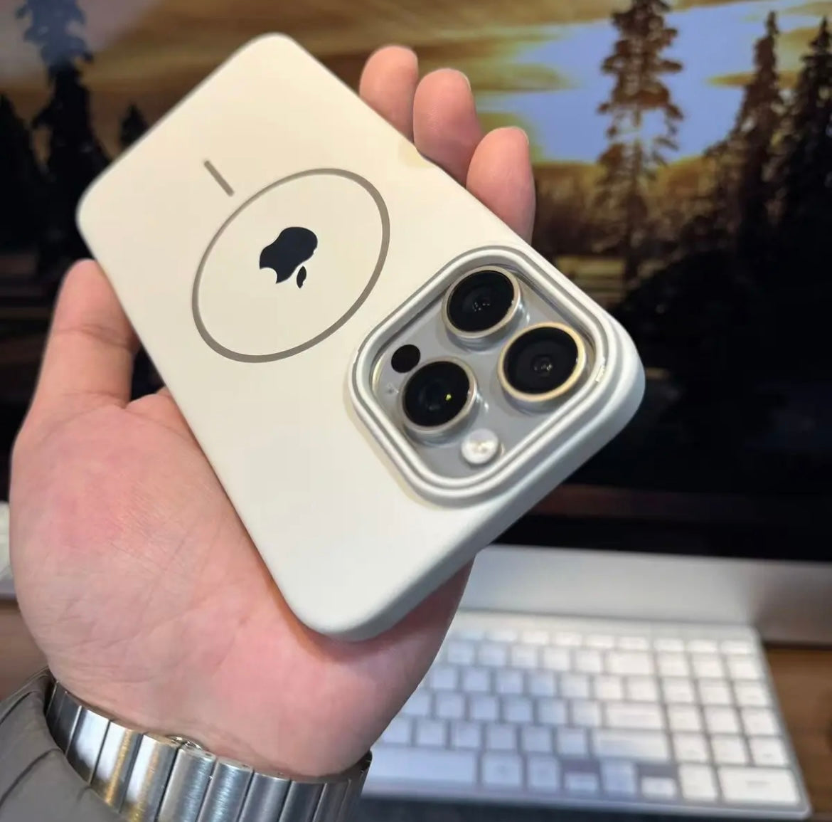 Apple 16-11 soft ultra-thin PC frosted magnetic Suction shell mobile phone case