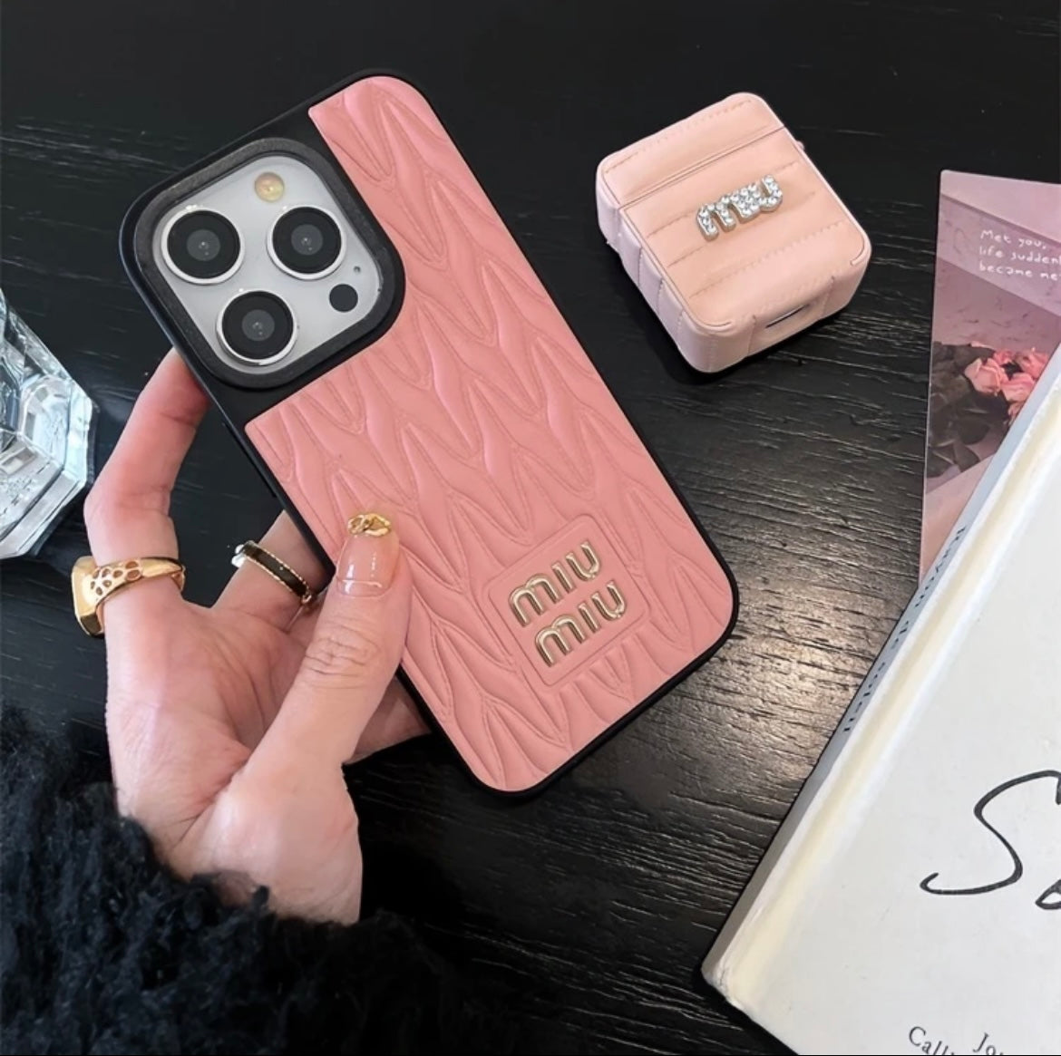 Suitable for iPhone16-12 mobile phone case for women new high-end full-cover anti-fall and moisture