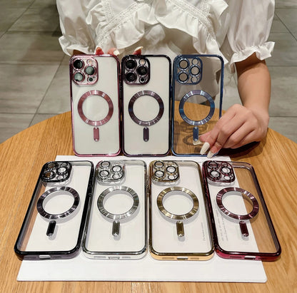 Nebula magnetic iPhone 16/11 mobile phone case new transparent with lens film