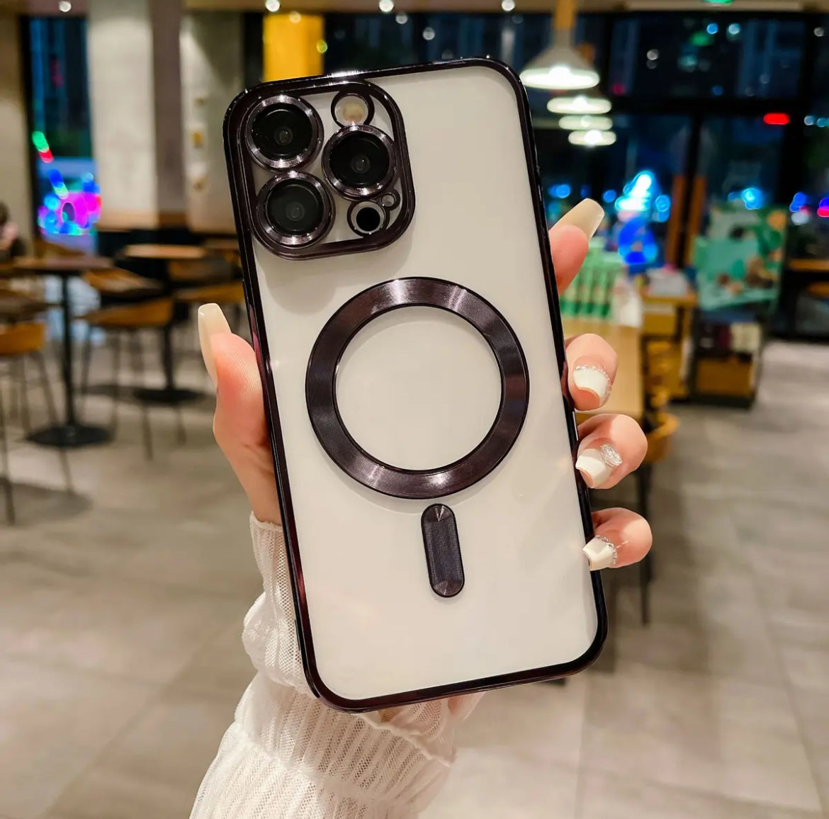 Nebula magnetic iPhone 16/11 mobile phone case new transparent with lens film