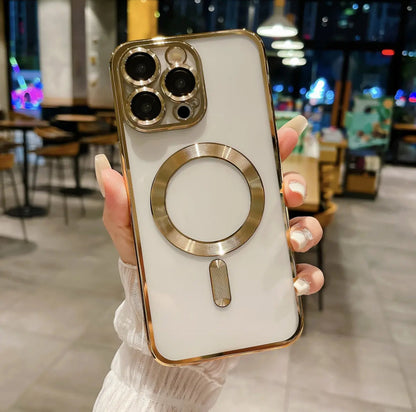 Nebula magnetic iPhone 16/11 mobile phone case new transparent with lens film