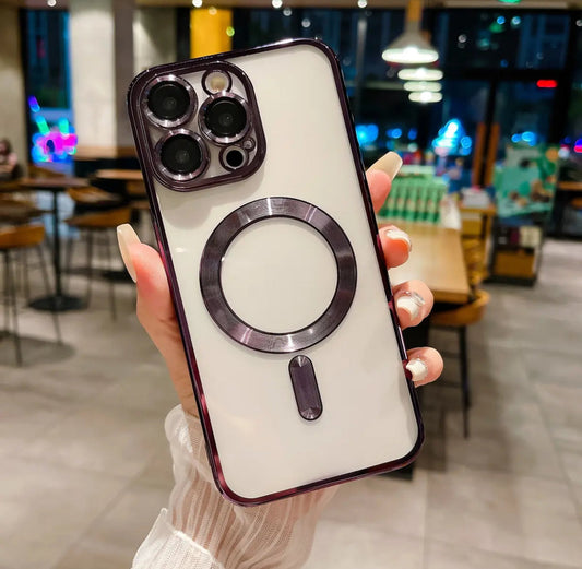 Nebula magnetic iPhone 16/11 mobile phone case new transparent with lens film