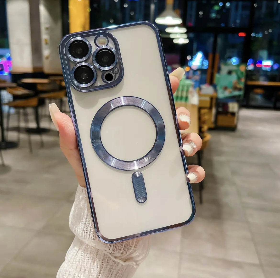 Nebula magnetic iPhone 16/11 mobile phone case new transparent with lens film