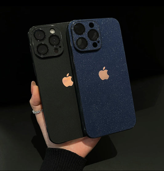 يأتي جهاز Apple 11-16 مع غطاء هاتف محمول من الجلد اللامع اللامع مع عدسة فيلم نجمة منتج عالي الجودة