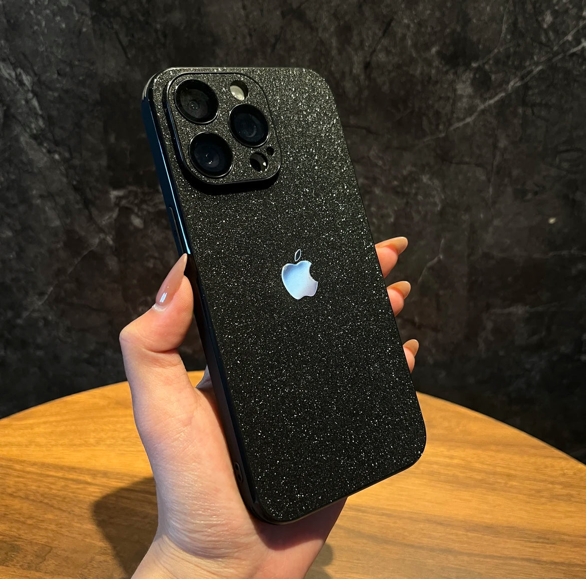 Apple 11-16 comes with lens film  star glitter leather frosted mobile phone case quality product