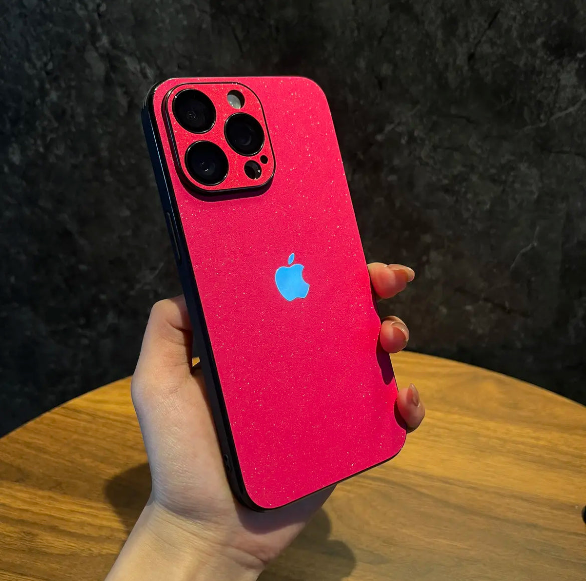 Apple 11-16 comes with lens film  star glitter leather frosted mobile phone case quality product