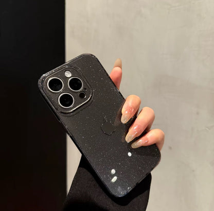 High-end simple glitter iPhone 16-11 mobile phone case creative and fashionable