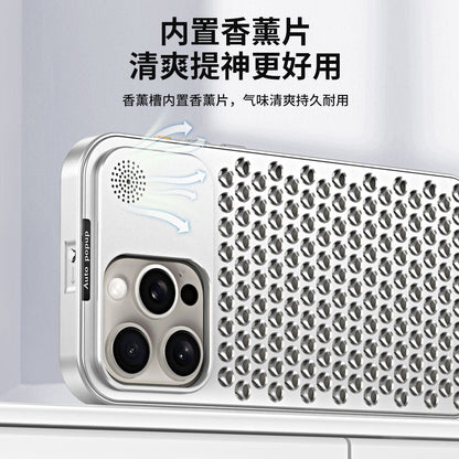 Apple 16-12 aluminum alloy honeycomb heat dissipation metal anti-fall case
