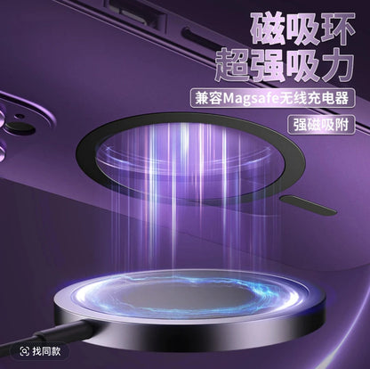 iPhone 16-12 case with metal frame and high-end protection, snap-on design