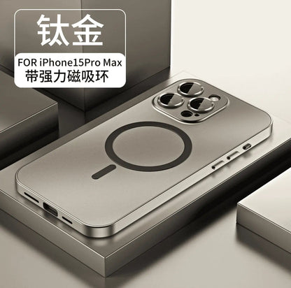 iPhone 16-12 case with metal frame and high-end protection, snap-on design