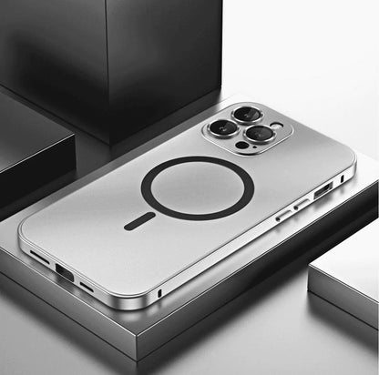 iPhone 16-12 case with metal frame and high-end protection, snap-on design