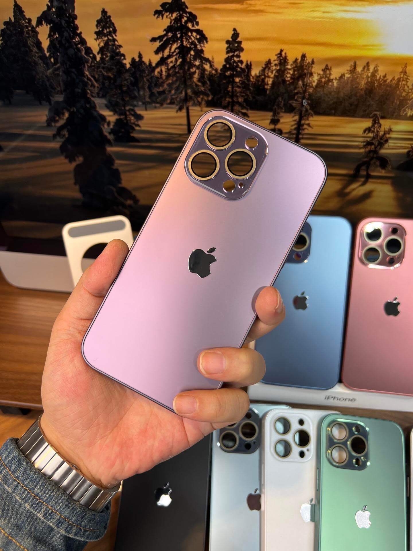 جراب هاتف Apple 16-11 المحمول، لامع غير لامع عالي الجودة، نظارات واقية ومضاد للسقوط شامل