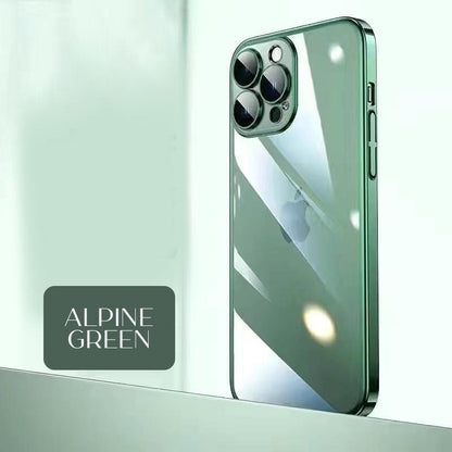 Luxury Crystal Clear iPhone Case With Camera Protector