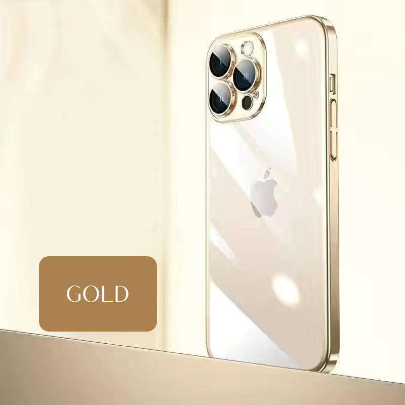 Luxury Crystal Clear iPhone Case With Camera Protector